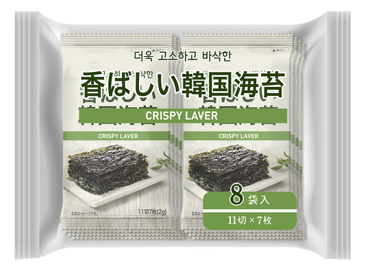 【賞味期限 2026/01/28】【40%OFF】香ばしい韓国海苔 8袋×5パック【送料無料】|ごはんのお供 味付きのり