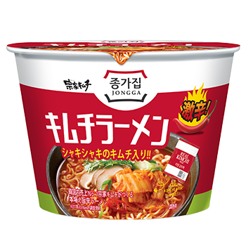 宗家キムチラーメン 1個 140g|キムチで旨辛!韓国本場の味 JONGGA カップ麺