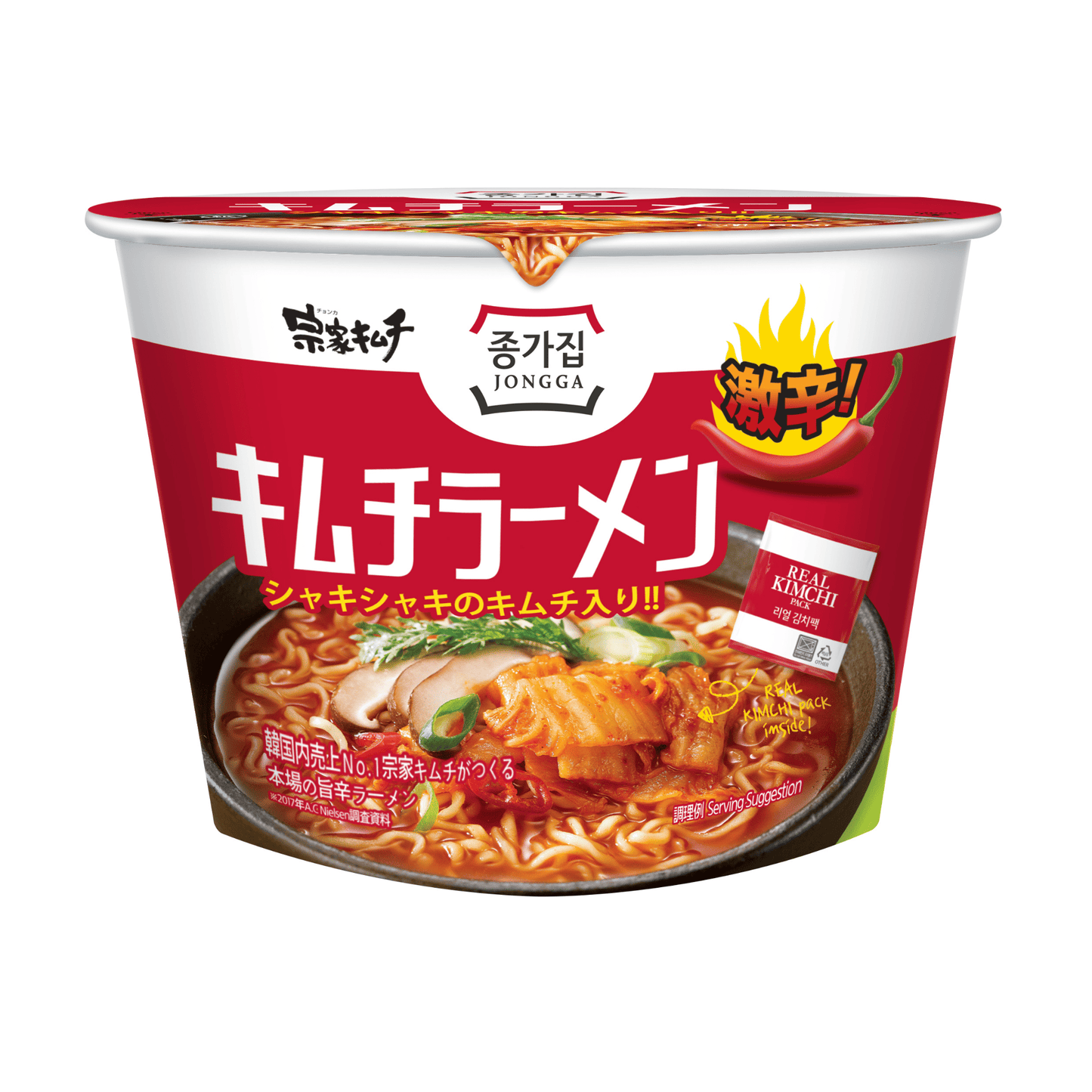 宗家キムチラーメン140g 1箱(12個入り)|종가 김치 라면 jongga 即席 キムチで旨辛!韓国本場の味 カップラーメン