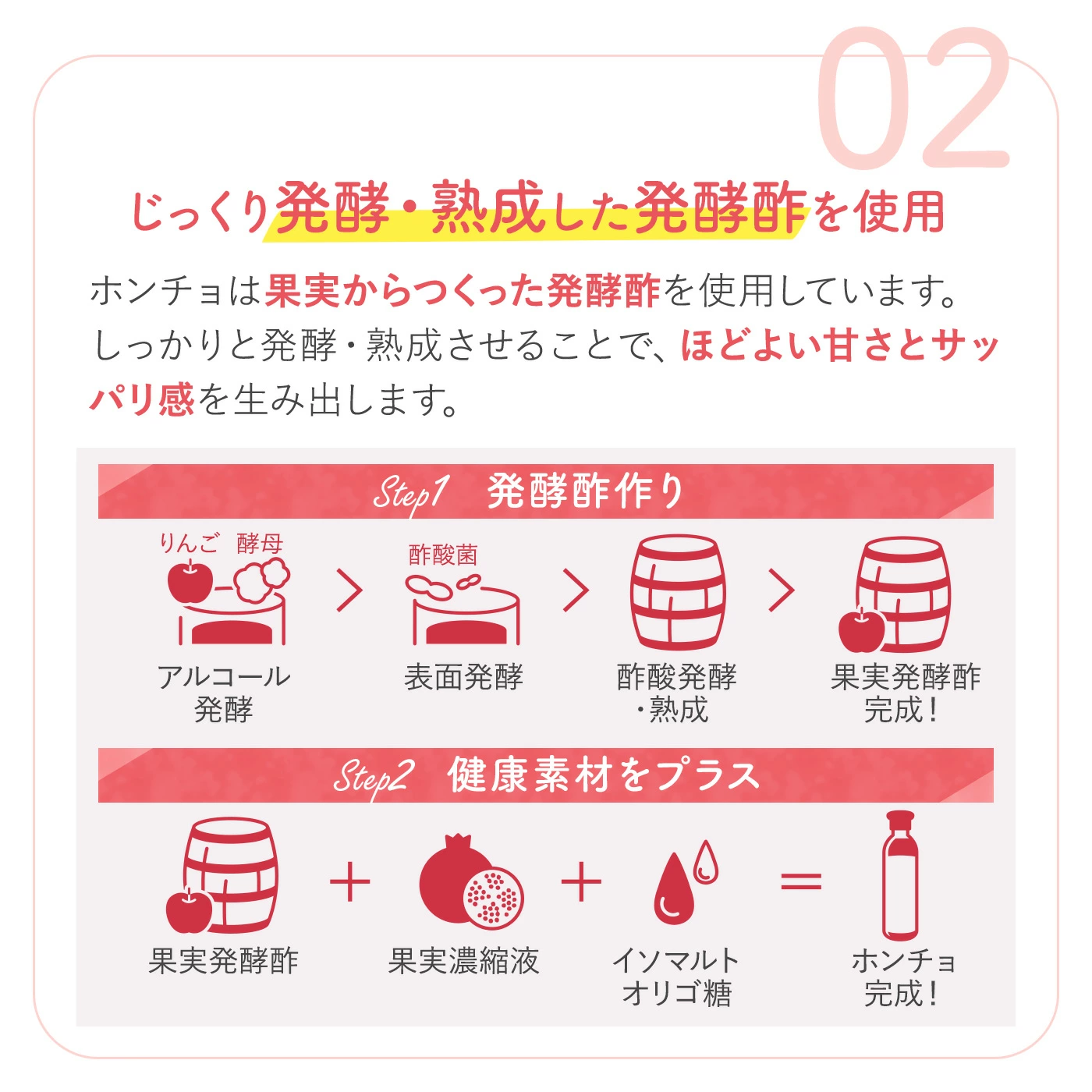 ホンチョ 紅酢 ざくろ 500ml|機能性表示食品 飲むお酢 ビネガードリンク りんご酢