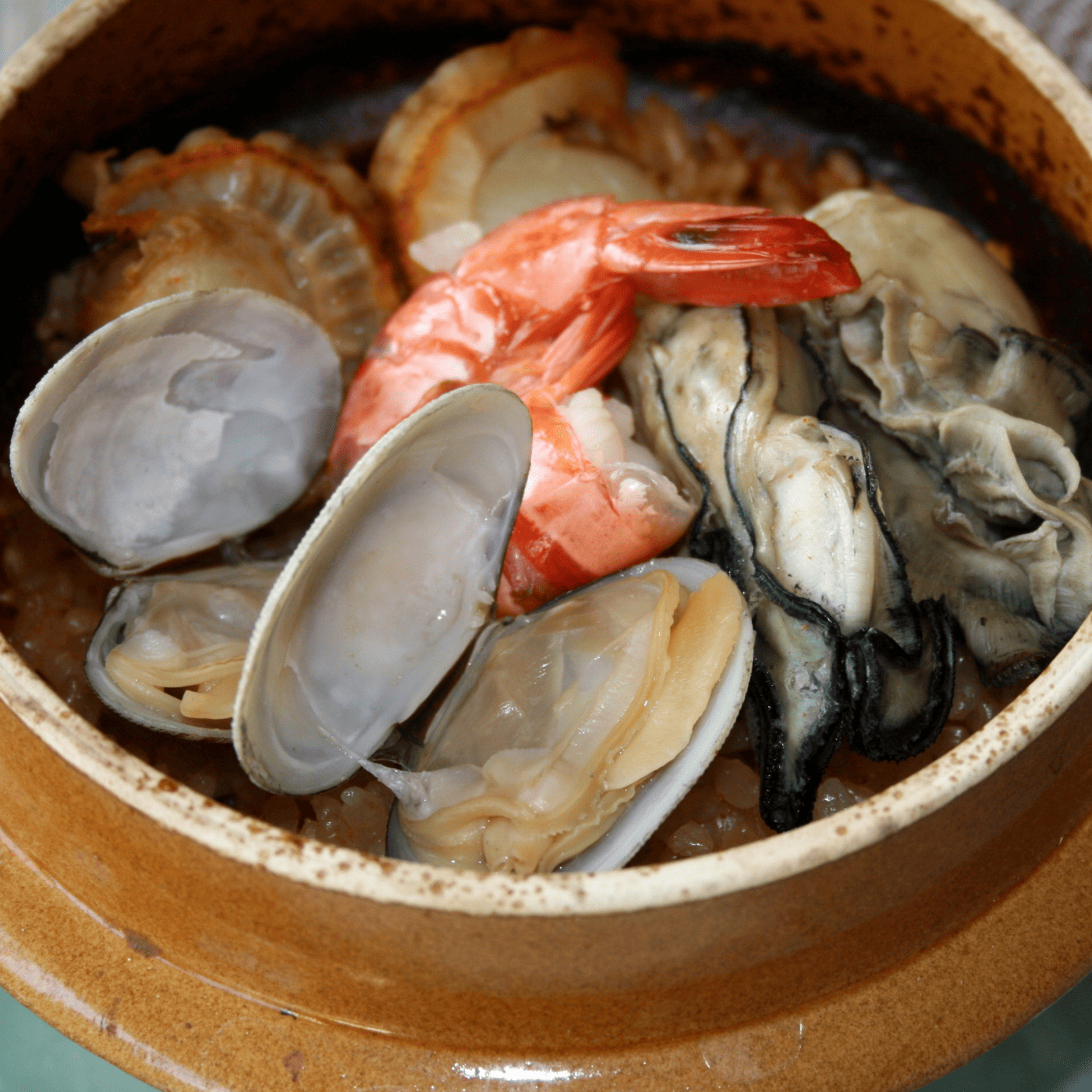 韓国風 海鮮炊き込みご飯｜釜山釜めし