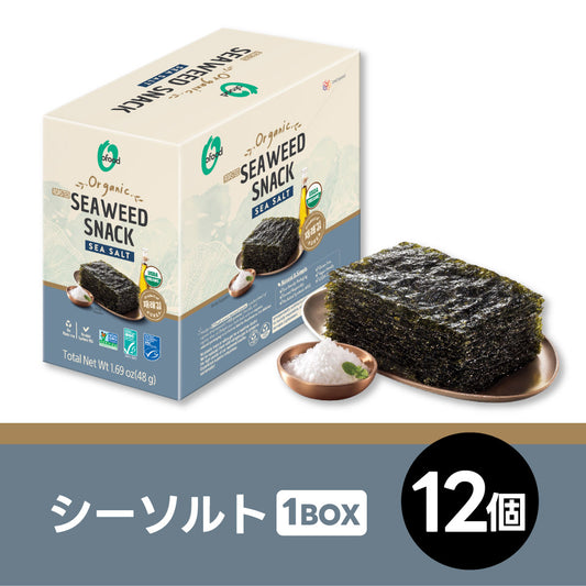【送料無料】シーソルト海苔 1箱(12個)｜韓国海苔 韓国味付け海苔