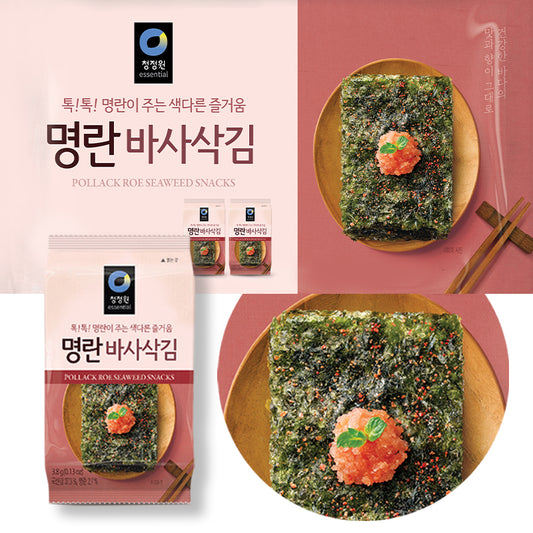 【送料無料】韓国味付け 明太子入り海苔 1箱｜韓国海苔