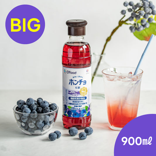 飲むお酢 ホンチョ ブルーベリー 900ml｜機能性表示食品 ビネガードリンク りんご酢