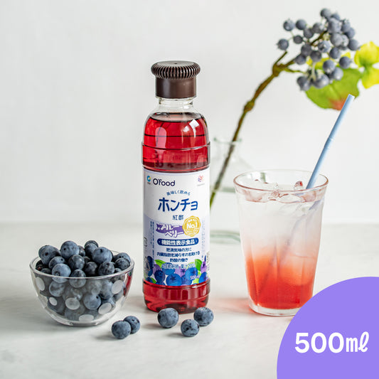【賞味期限2025/9/14】＼5％OFF／飲むお酢 ホンチョ ブルーベリー 500ml｜機能性表示食品 ビネガードリンク りんご酢