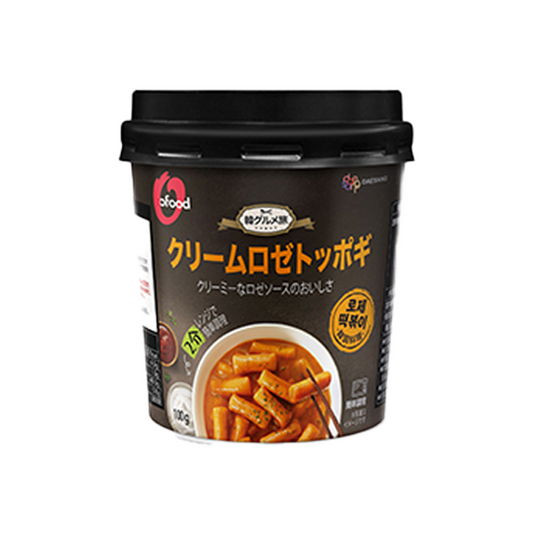 クリームロゼカップトッポギ 100g｜O'Food(オーフード) 韓グルメ旅　