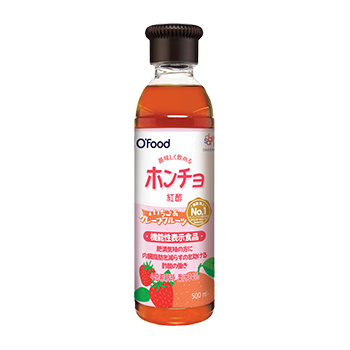 【賞味期限:2024/8/14】美味しく飲めるホンチョ 紅酢 いちご＆グレープフルーツ 500ml｜お酢のドリンク ビネガードリンク