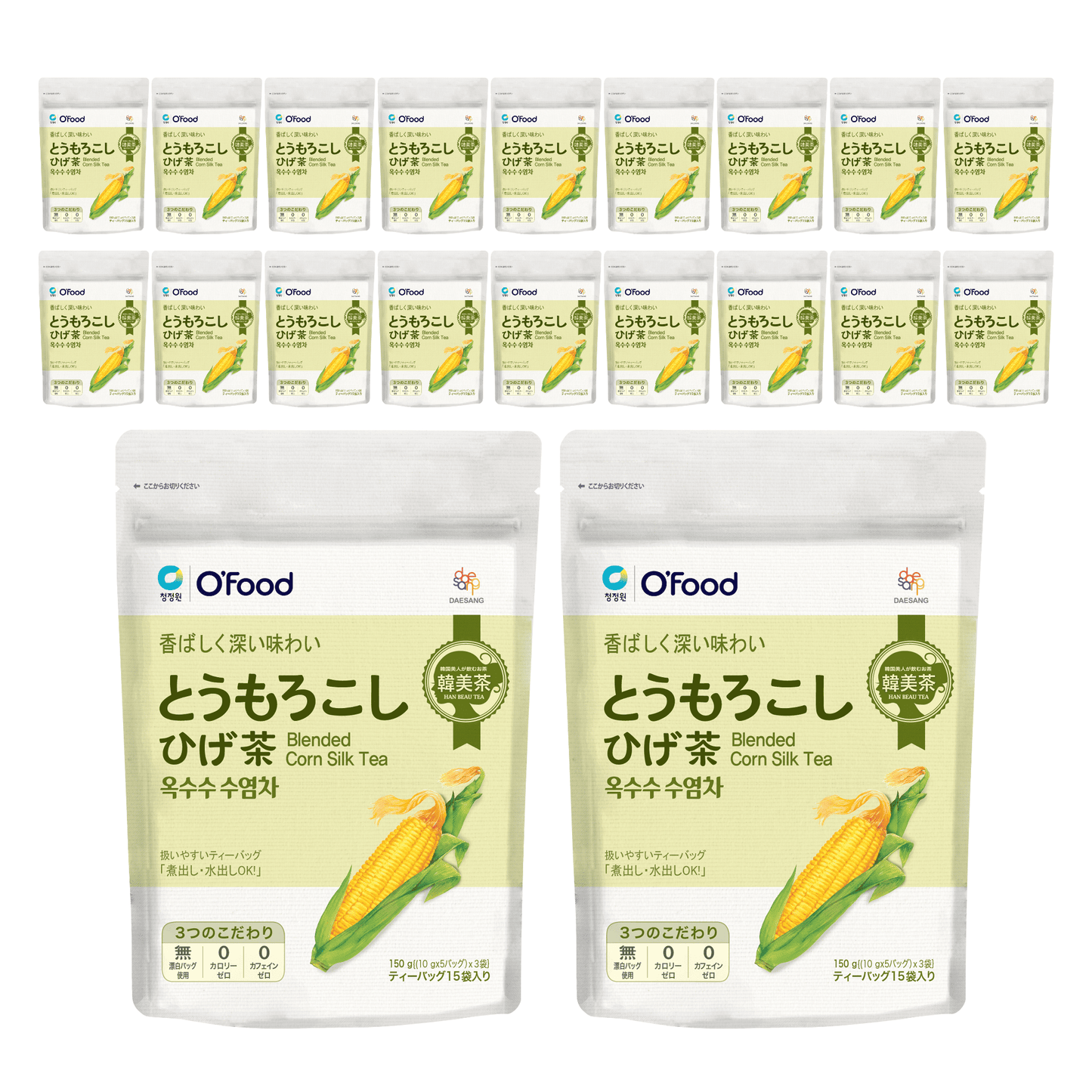 韓美茶 とうもろこしひげ茶150g 1箱(20袋)｜韓国茶 O'Food 清浄園 チョンジョンウォン