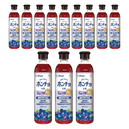 【送料無料】飲むお酢 ホンチョ ブルーベリー 900ml 1箱(12本)｜ビネガードリンク