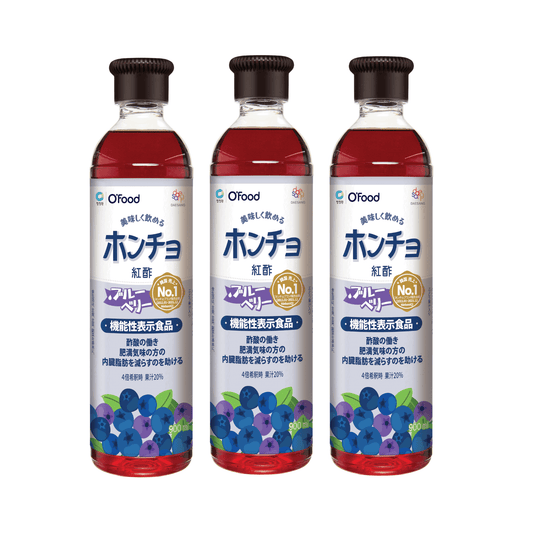 【送料無料】飲むお酢 ホンチョ ブルーベリー 3本セット｜ビネガードリンク 果実のお酢 イソマルトオリゴ糖