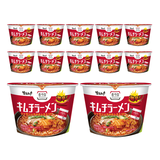 【送料無料】宗家キムチラーメン140g 1箱(12個入り)｜종가 김치 라면 jongga 即席 キムチで旨辛！韓国本場の味 カップラーメン