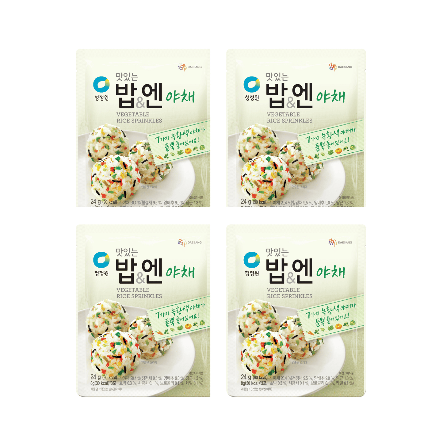 【ネコポス】韓国ふりかけ海苔 野菜 24g×4袋