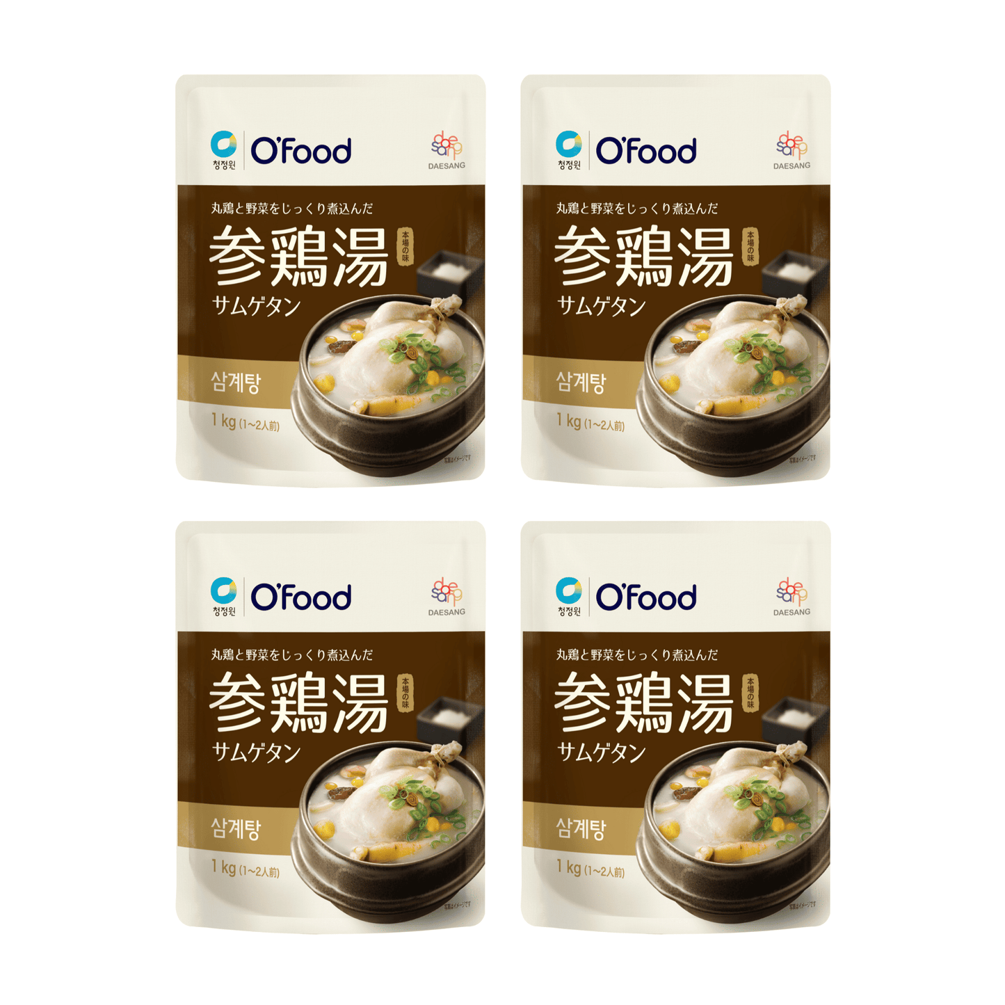 【送料無料】サムゲタン 参鶏湯 1kg×4袋｜삼계탕 コラーゲンたっぷり 韓国伝統のスープ