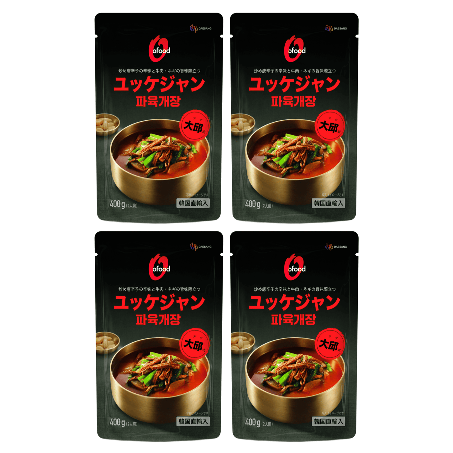 【送料無料】ユッケジャン 400g×4袋｜육개장 牛肉と野菜のピリ辛スープ