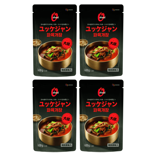 【送料無料】ユッケジャン 400g×4袋｜육개장 牛肉と野菜のピリ辛スープ