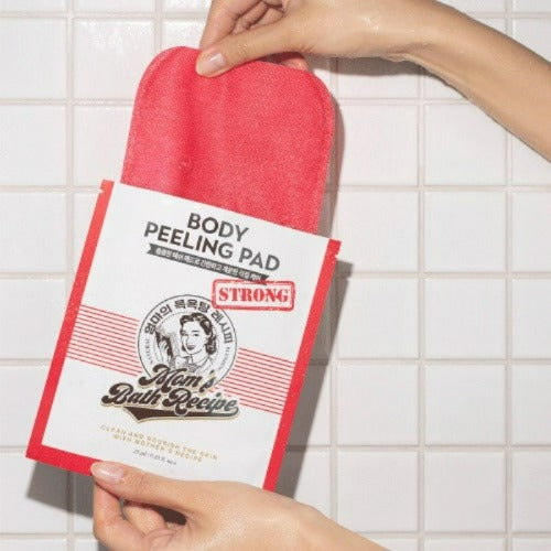【33%OFF】Mom's Bath Recipe ボディピーリングパッド ストロング 8枚入 ｜韓国アカスリ マムズバスレシピ